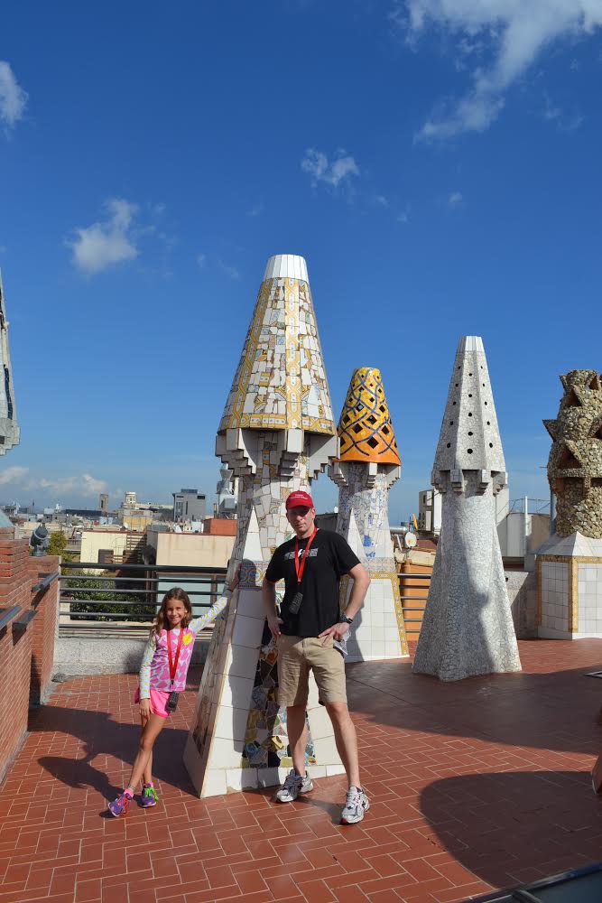 Lauren Dad Rooftop Gaudi Palace